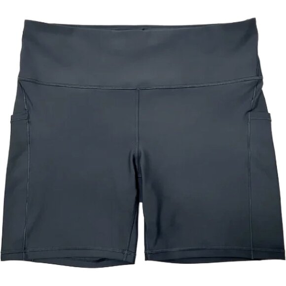 Athleta Interval Stash 7" Shorts Gray Plus Size 1X Activewear Compression - Picture 1 of 11